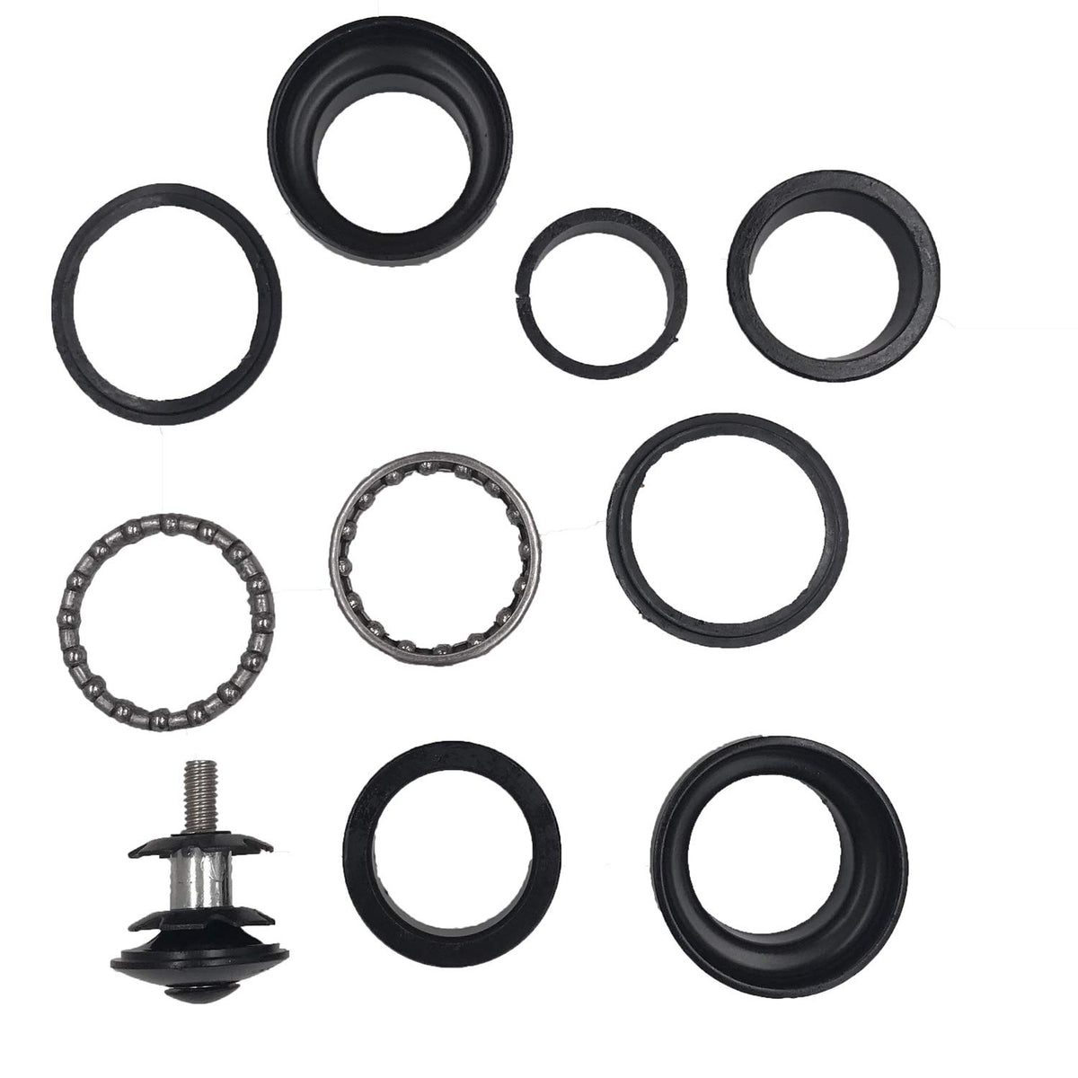 10pcs 1" Threadless Bicycle Headset Combo- Gas Motorized Bicycle (Black)