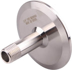 DERNORD Sanitary Male Threaded Pipe Fitting to 2 INCH (OD 64mm Ferrule) TRI CLAMP (Pipe Size: 1/4" NPT （2 Inch Tri clamp）)