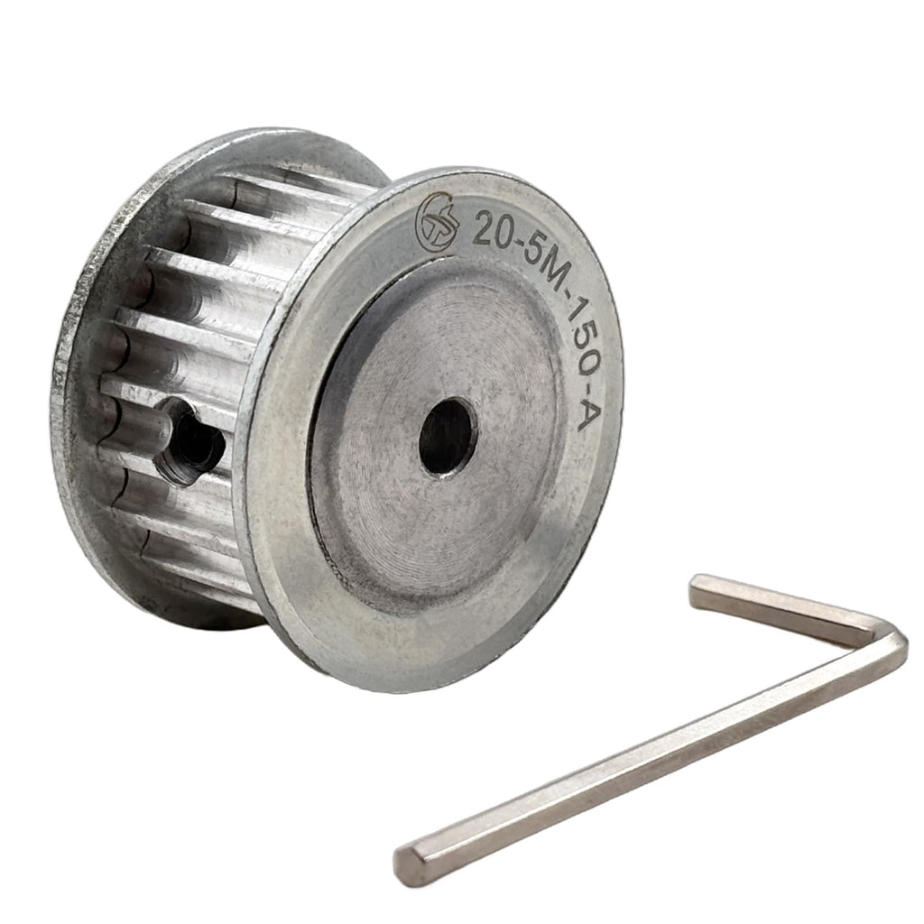 HTD 5M Timing Belt Pulley 20 Teeth 5mm Bore for 15mm Width Belt,5mm Pitch Aluminum 20T Timing Pulleys 20-5m-15-5mm