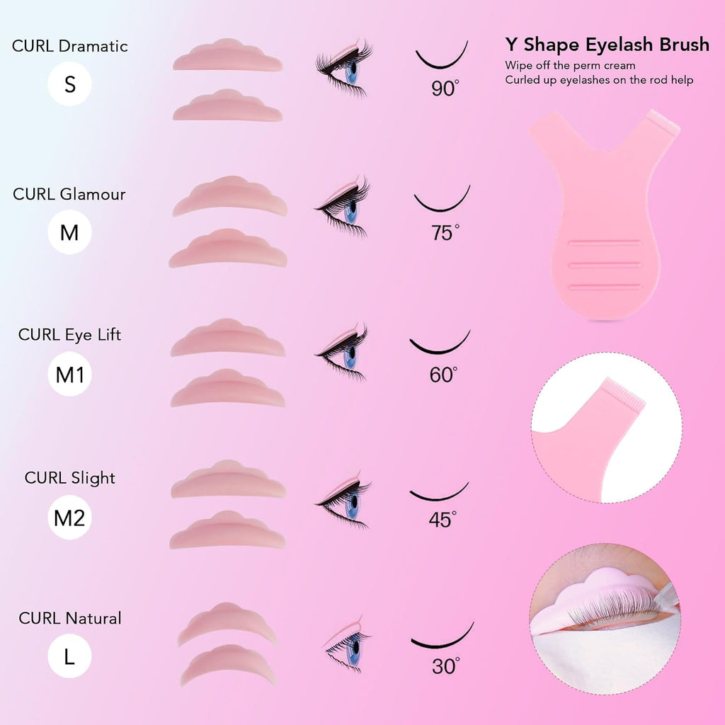 Lash Lift and Black Color Kit, Brow Lamination Kit with Color | Lash & Brow Perm/Coloring Kit with Lash Lift Glue