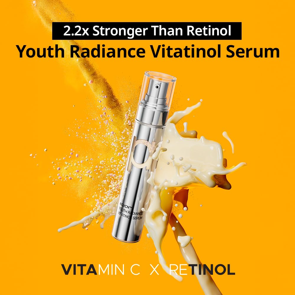 PRMR Retinol Vitamin C Serum for Face | Youth Radiance Vitatinol Serum Skin Booster, Korean Skincare for Anti-aging &