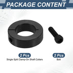 PATIKIL Single Split Shaft Collar 1" OD 1-3/4" Bore 2 Pcs