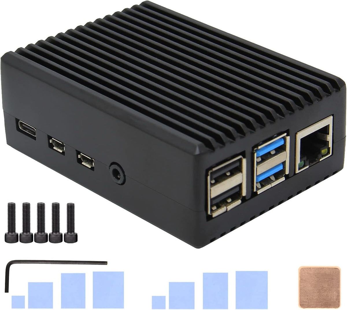 Geekworm P173 Heavy Duty Passive Cooling Aluminum Case for Raspberry Pi 4