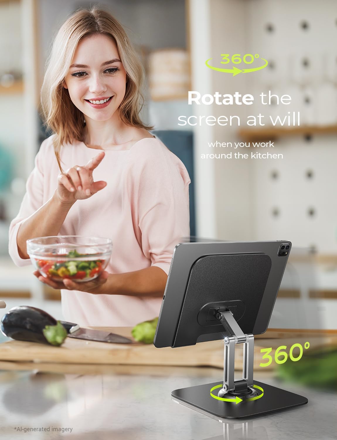 for iPad Stand Holder, Aluminum Tablet Stand Holder for iPad