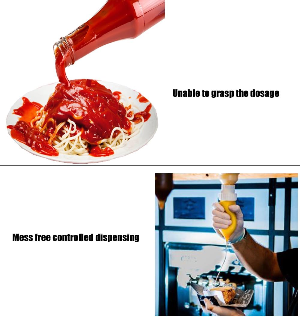 5.5L Sauce Dispenser – Square, Gravity-Fed (square, 5.5 Liters)