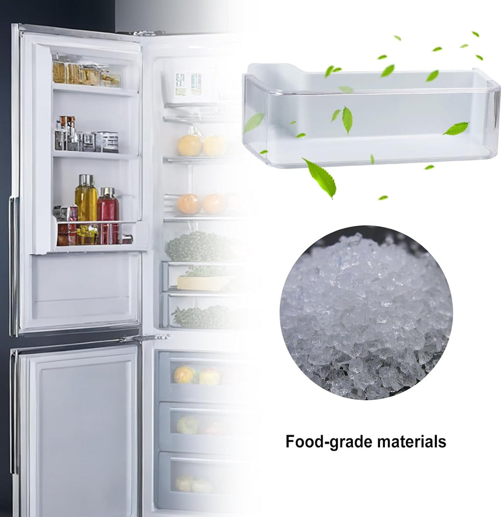 DA97-12653A Refrigerator Door Shelf Bin Compatible with Sam-sung RF263TEAE, RF263BEAE, RF265BEAESR, RF265BEAESG Bottom Left Replacement Replaces 3973523 PS4176656 AP5622629 EAP4176656