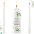 3 Pcs Unity Candle Set for Wedding Ceremony,Leaf Style