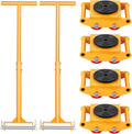 Machine Skate, 6T Machinery Skate Dolly, 13228 lbs Machinery Moving Skate, Machinery Mover Skate with 360° Rotation