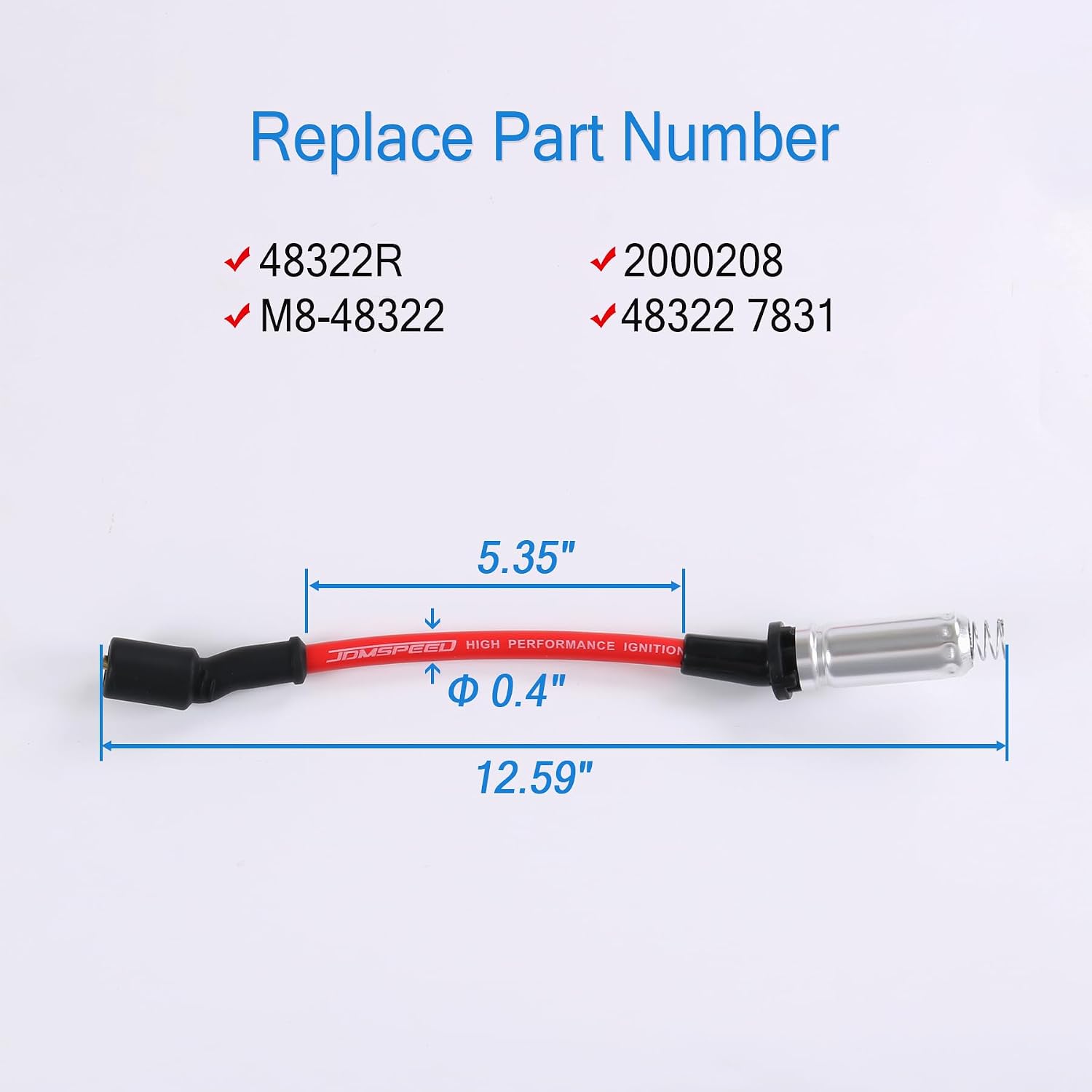 High Performance Spark Plug Ignition Wire for 2000-2009 Chevy GMC V8