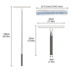 2-in-1 Shower Squeegee for Glass Doors with Telescopic Handle