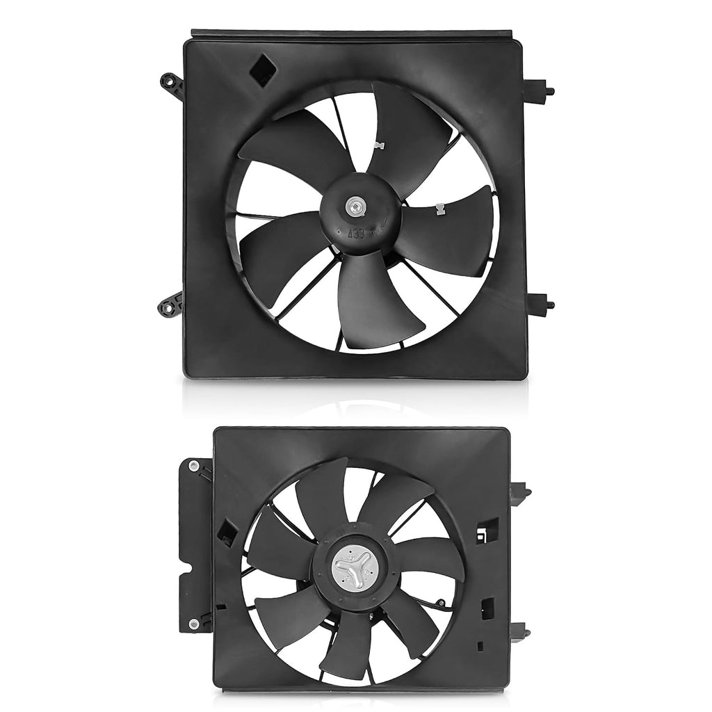Radiator & AC Condenser Cooling Fan Assembly Pair for 2002-2006 Honda CR-V 19015PZDA01