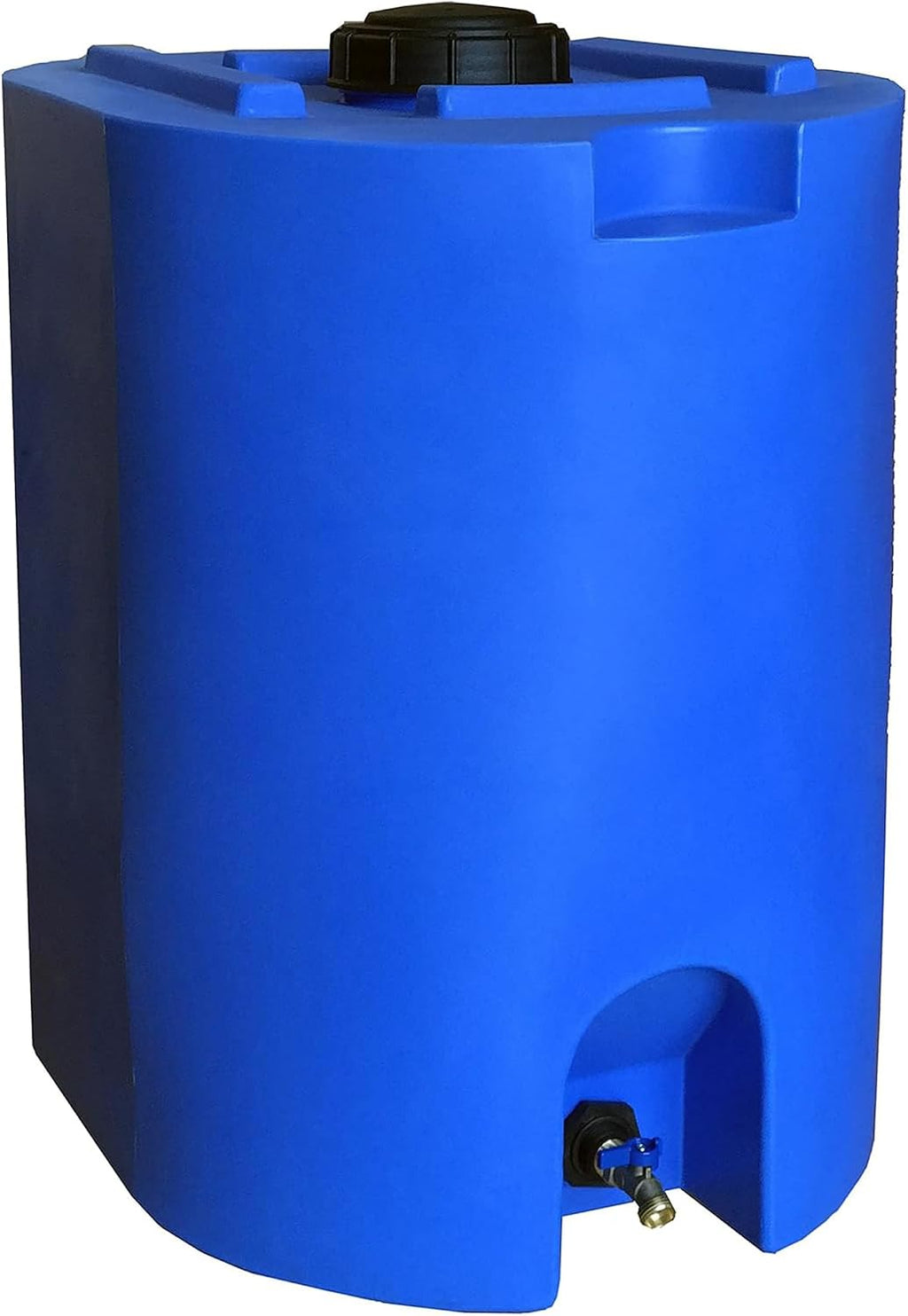 55 Gal Stackable Design Utility Water Tank with Large Cap (2 Pack) | Emergency Water Storage Tank with Large Cap and