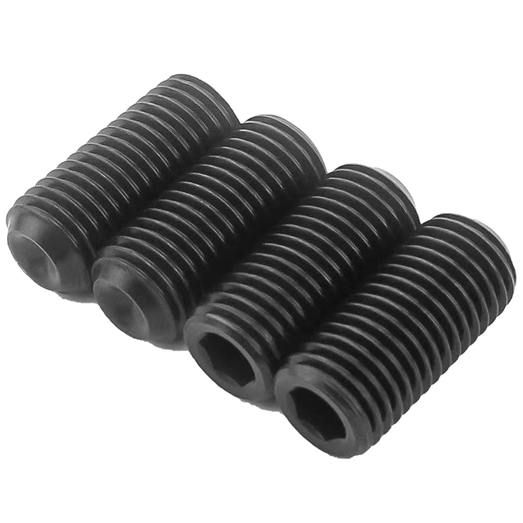 1/2"-13x1/2 Socket Set Screws, Cup Point, Coarse, Alloy, Black Oxide, 25-Pack