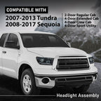 LED Headlights Fit Toyota Tundra 2007-2013/Sequoia 2008-2017