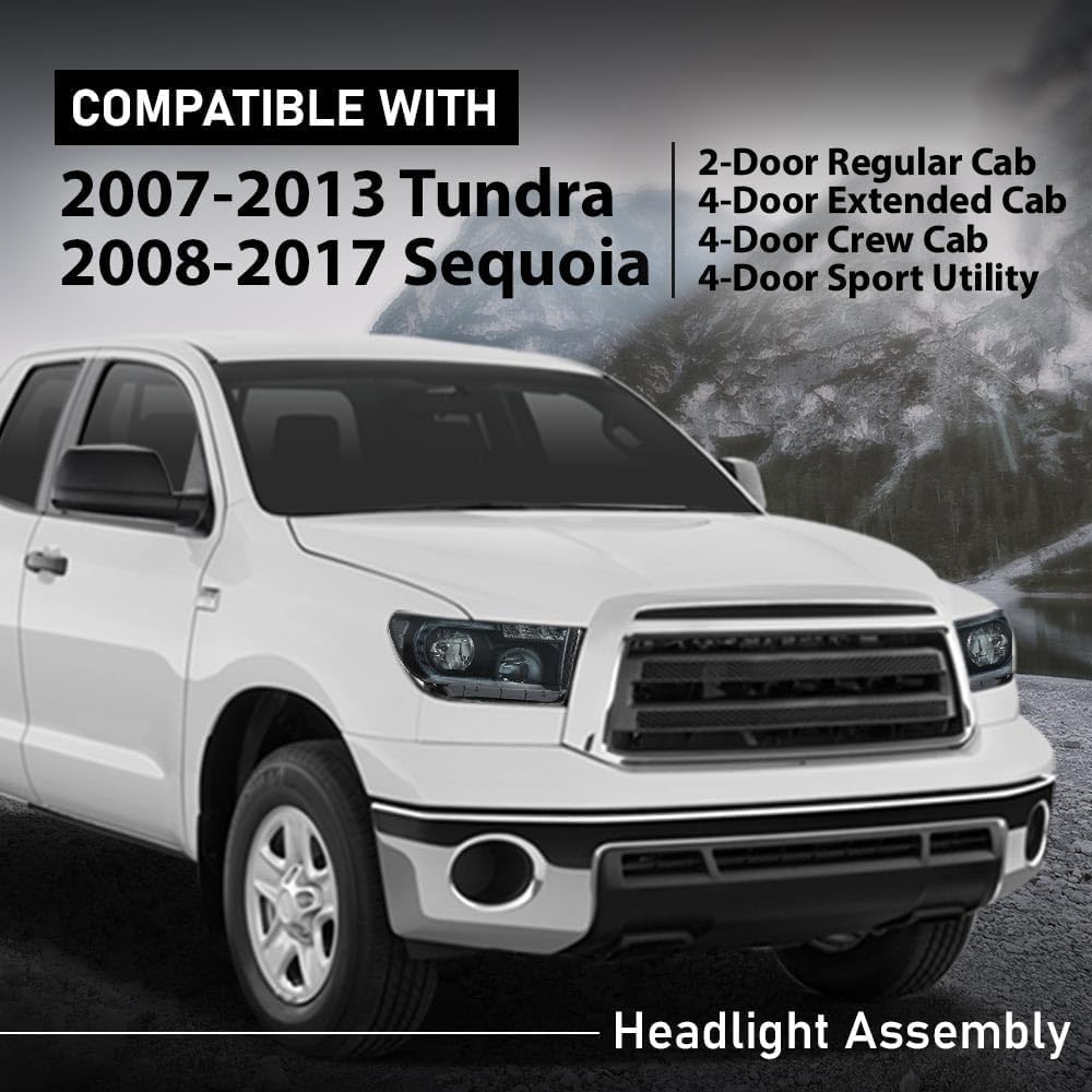 LED Headlights Fit Toyota Tundra 2007-2013/Sequoia 2008-2017