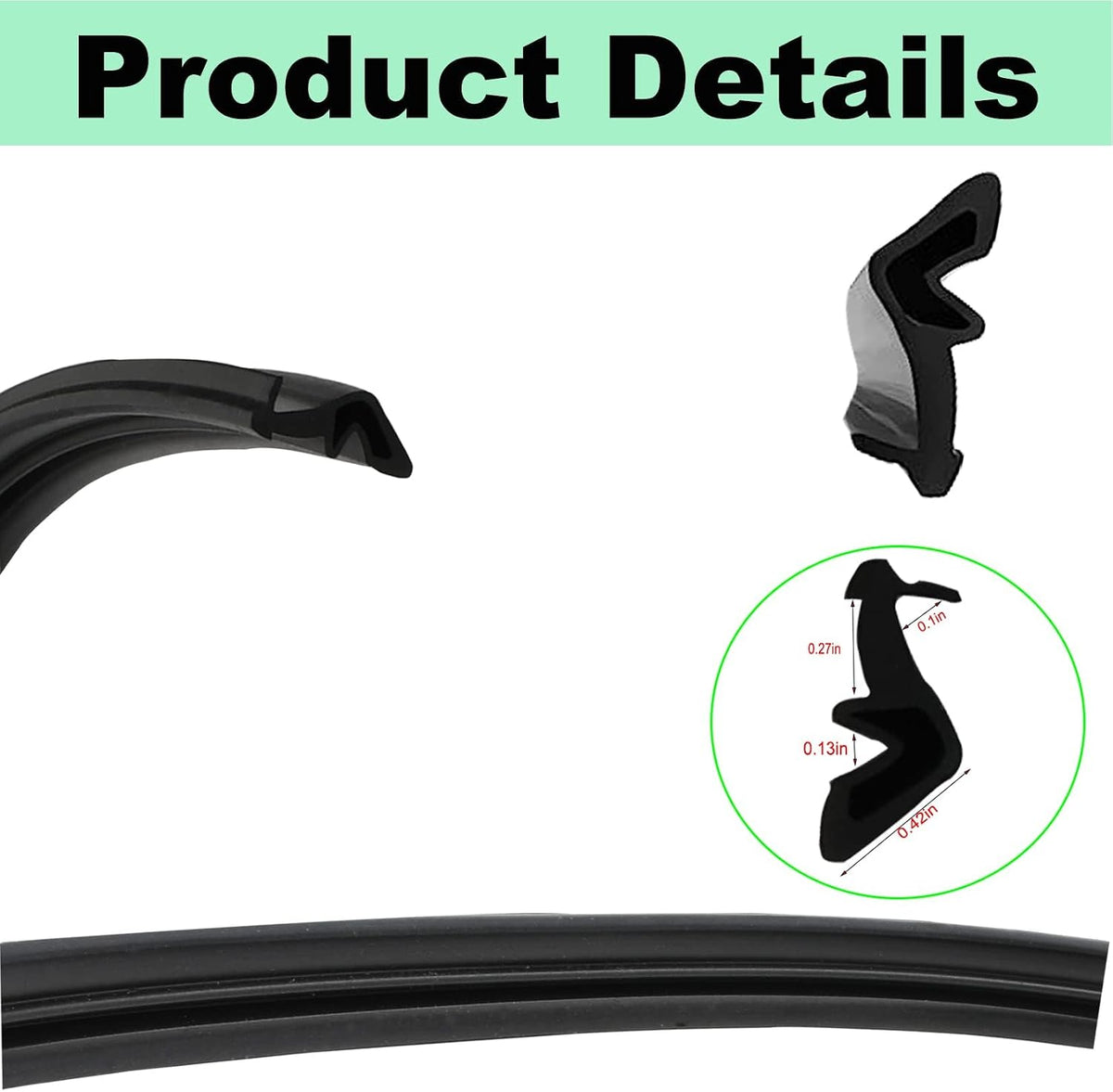 LaWana W11177741 Dishwasher Door Gasket Seal for Whirlpool Replacement