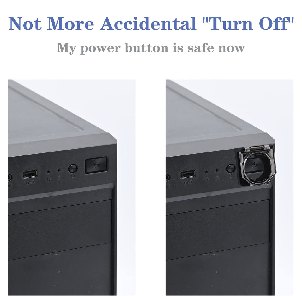 Power Push Button Switch Cover, Dustproof Safety PC Power Button Cover 22mm