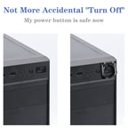 Power Push Button Switch Cover, Dustproof Safety PC Power Button Cover 22mm