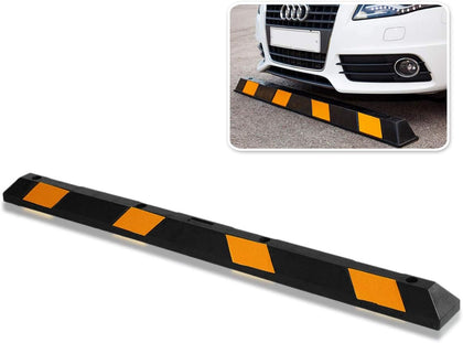 Parking Stopper for Garage Heavy Duty Rubber Parking Curb Stops 72” Garage Parking Stops Premium Quality Garage Wheel
