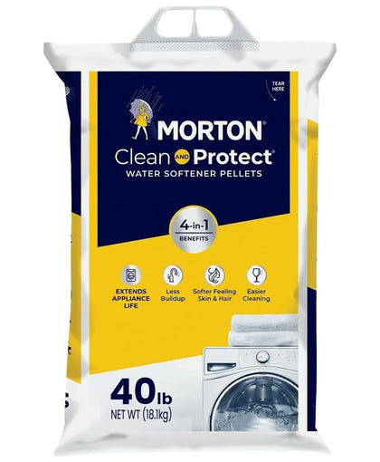Morton Water Softener Salt Pellets, 40 lb Bag