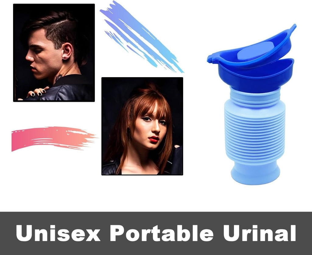750ML Emergency Urinal, Pedestal Urinal, Pocket Toilet for Men Women, Pee Bottles with Sealed Lid Collapsible