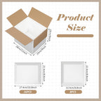 4 Pack Reusable Insulated Shipping Cooler Box, 11" x 9" x 9"