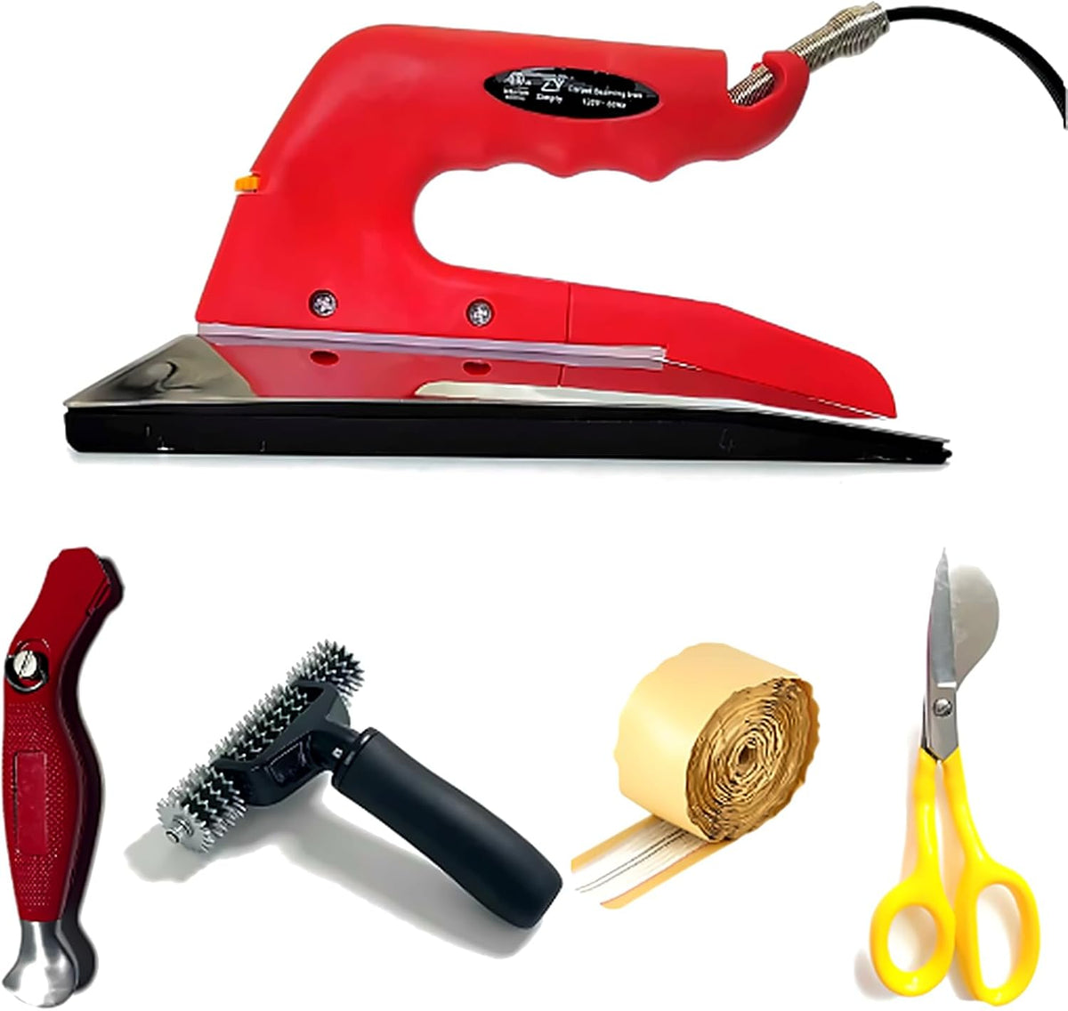 5-Piece Carpet Seam Iron Kit, Repair & Installation Tools - ZY577