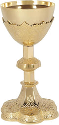 Vine Embossed Chalice and Paten Set