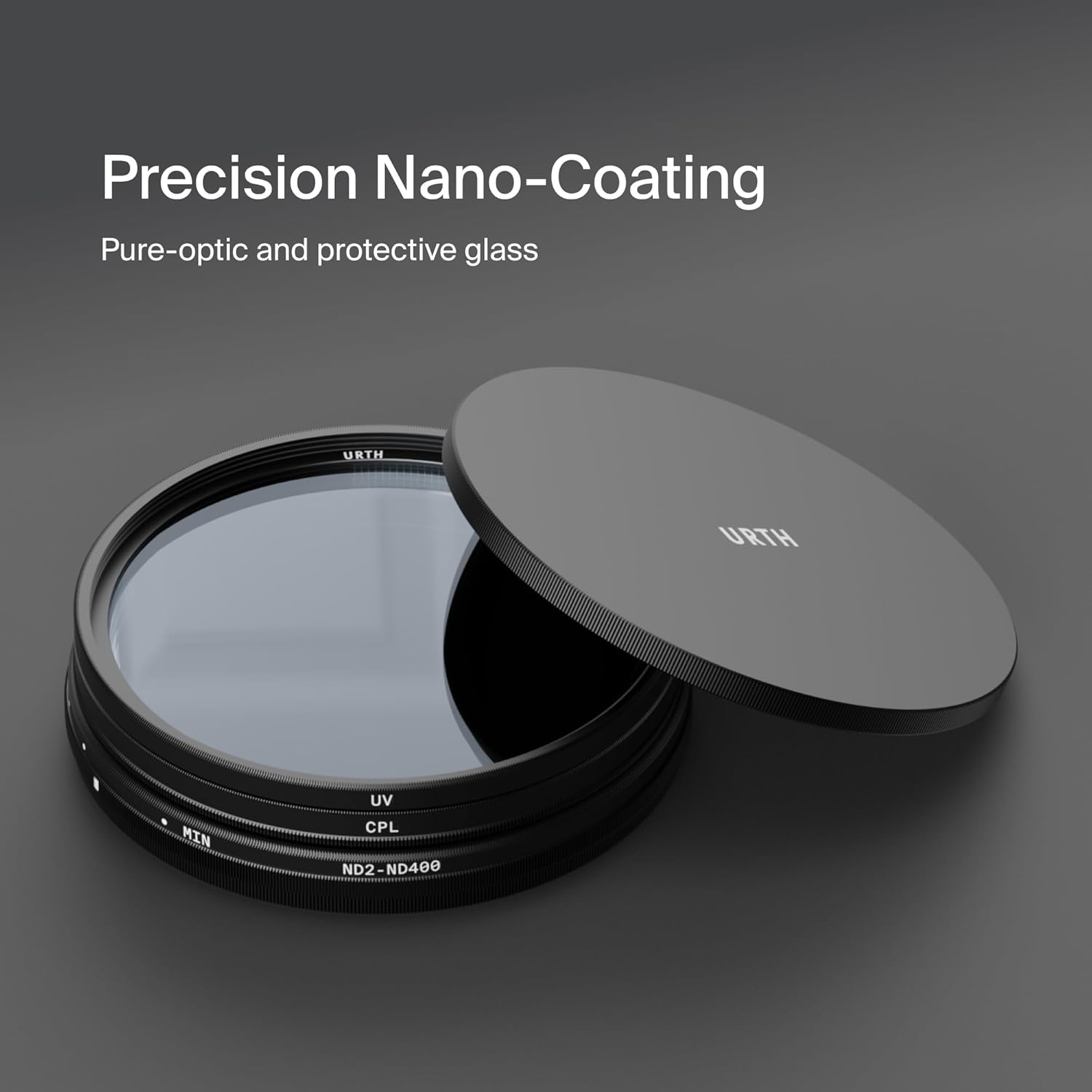 37mm 3-in-1 Explorer Lens Filter Kit | UV, Circular Polarizing (CPL), Variable Neutral Density ND2-400 Nano-Coated HD