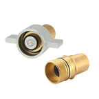 MEASUREMAN 1” NPT Wet-Line Wing Nut Hydraulic Quick Disconnect Coupler/Coupling Set