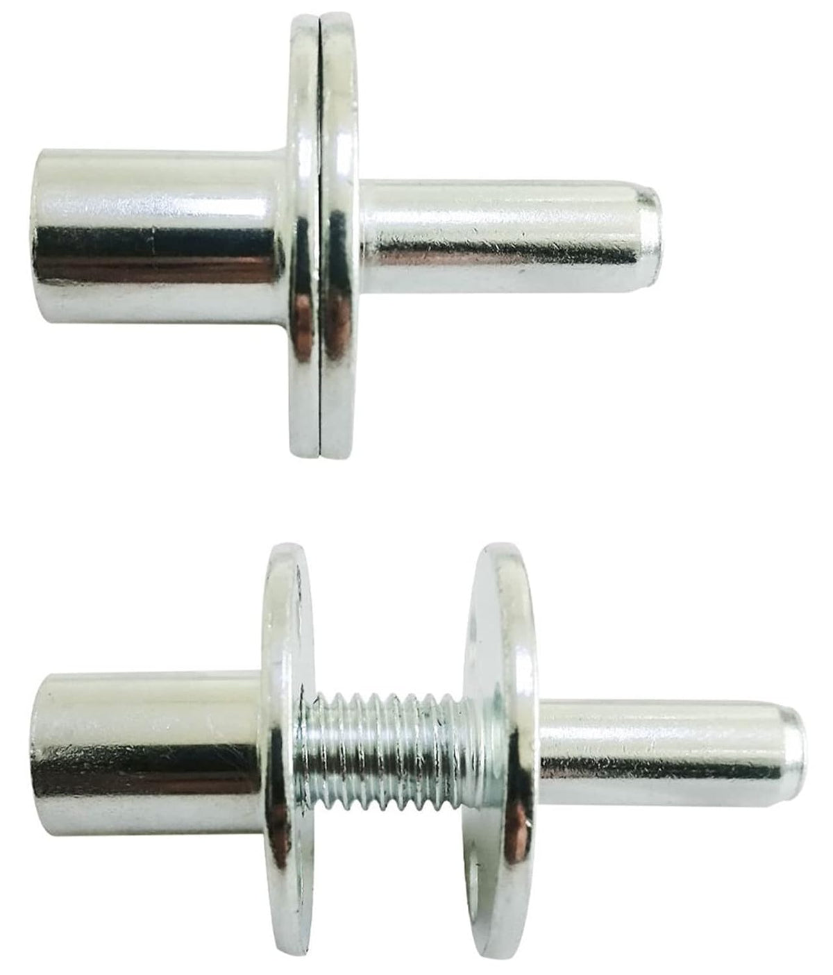 4 Sets M12 Metal Bed Post Connector T-Nut Post Connector Screw-in Butt Nut