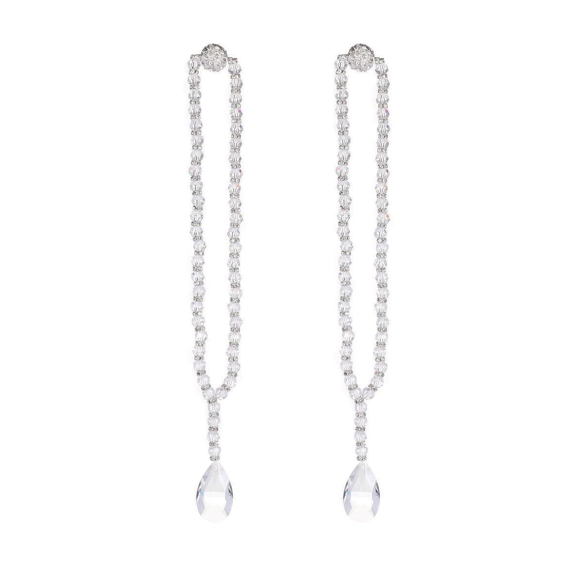 Luxury Crystal Beaded Magnetic Curtain Tieback, Crystal