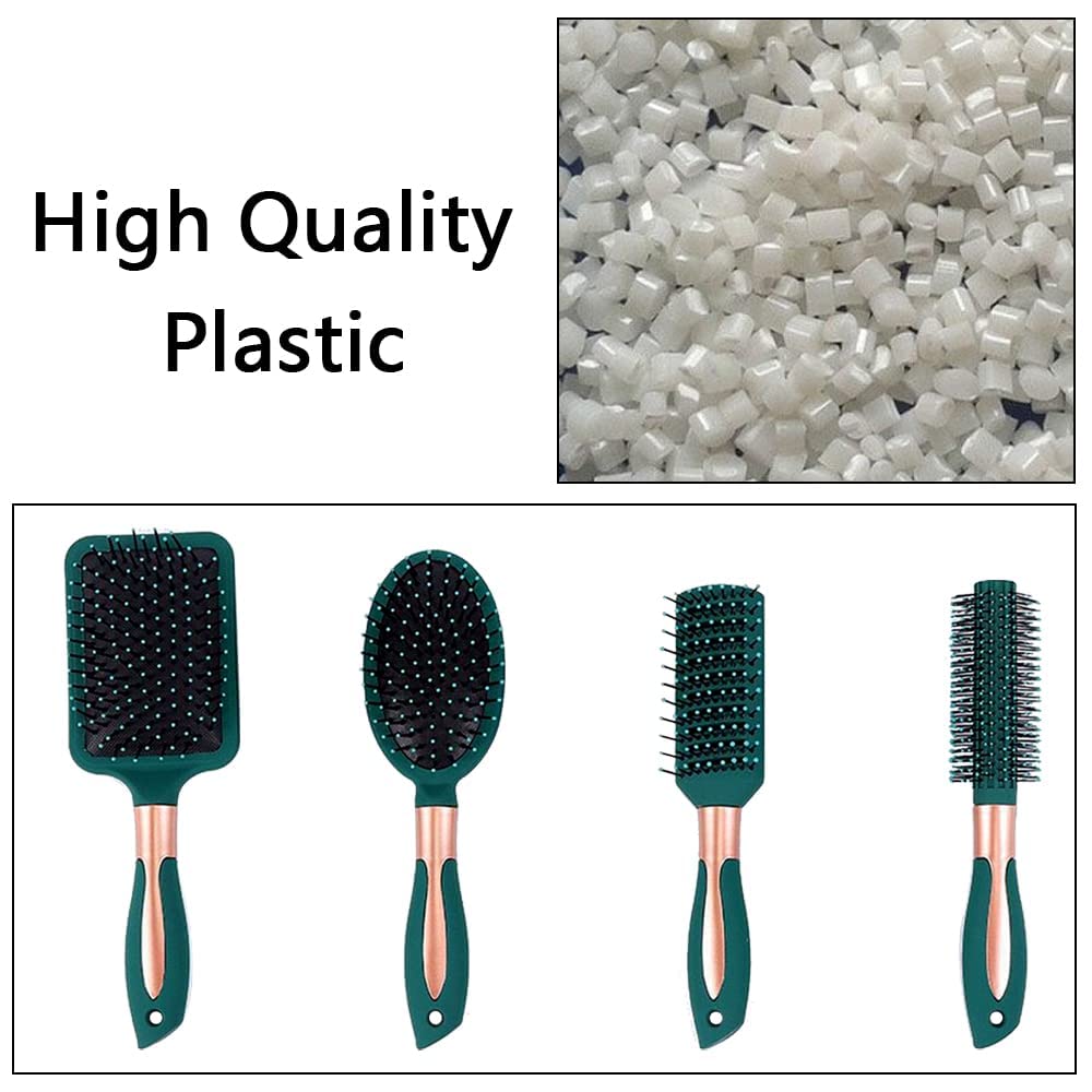 Anti-Static Hair Brush Set - Oval, Round, Vent, Detangling and Paddle Combs for Wet or Dry Hair - Massage and Shine