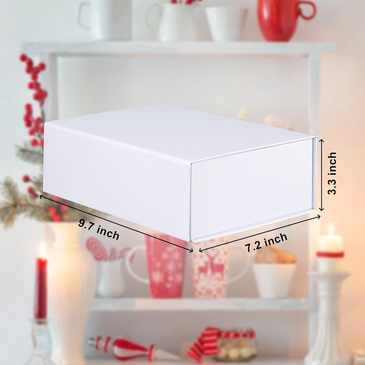 Premium White Gift Boxes with Lids (3-Pack) – Nested Gift Box Set