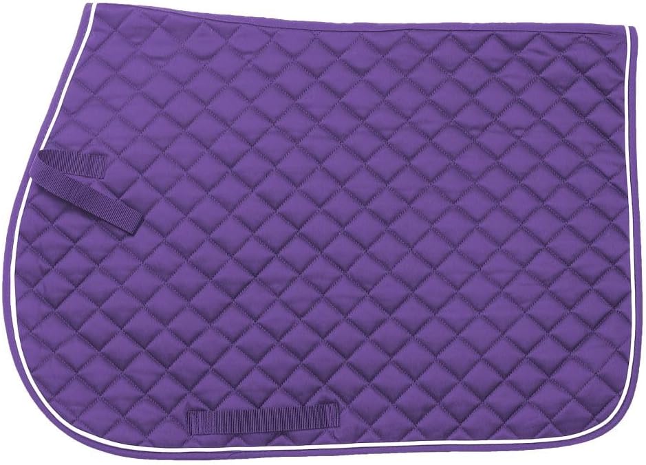 EquiRoyal Square Quilted Cotton Comfort English Saddle Pad