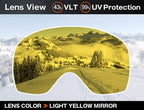 Compatible Replacement Lens for Oakley Canopy Snow Goggles Light Yellow Mirror