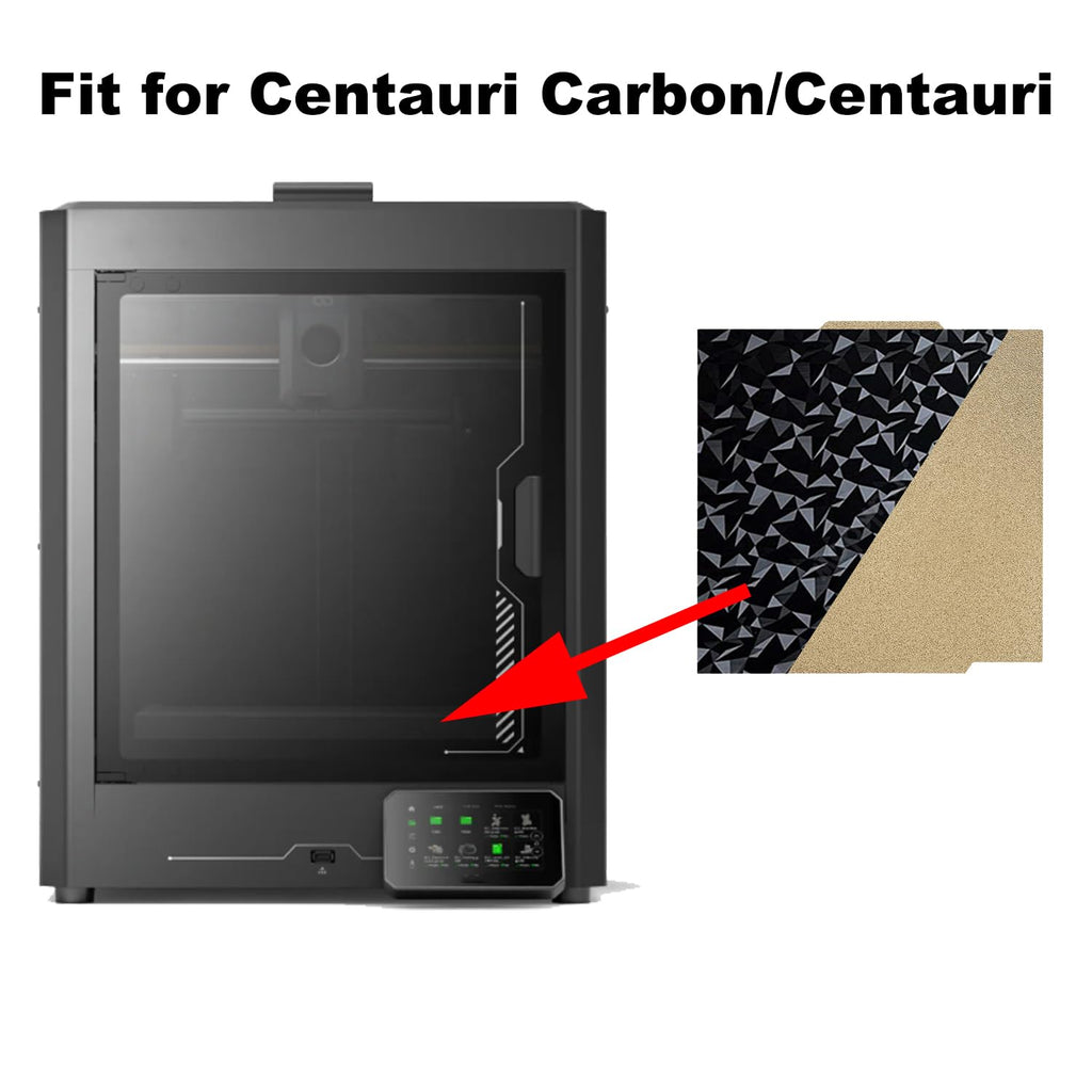 for CC2/Centauri Carbon Build Plate Smooth PEO Textured PEI Hotbed | For Elegoo CC2/Centauri Carbon/Centauri, 3D