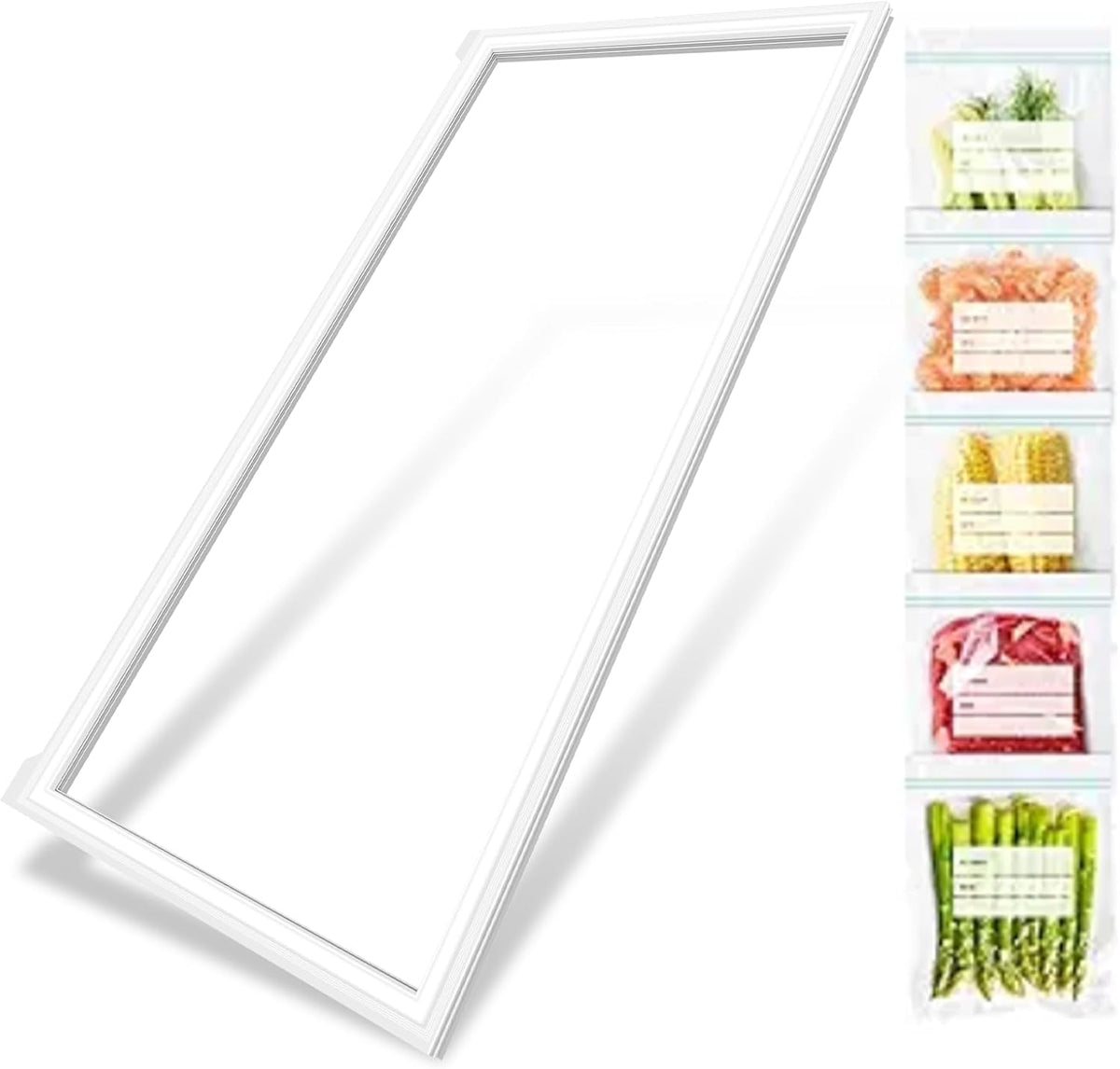 UPGRADED DA97-05253S Refrigerator Door Gasket Replacement Compatible with Samsung Refrigerator Parts Door Seal, Replaces RF28HFEDBWW RF28HFEDBSR RF28HFEDTWW RF323TEDBSR Fresh Food Door Gasket