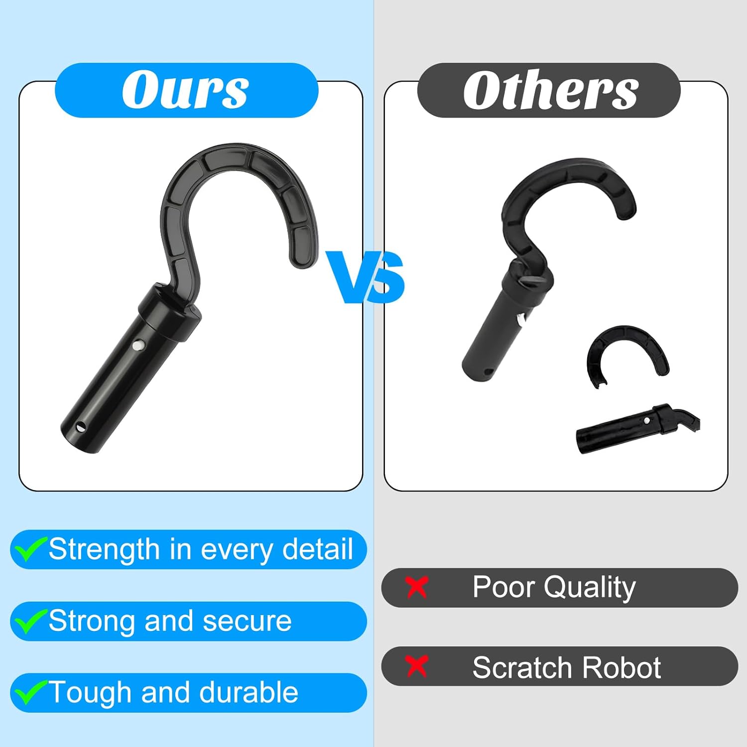 Hook for All Robotic Pool Cleaner, Keyrank Pool Accessories Hook Customized for Pool Vacuum Robot Including