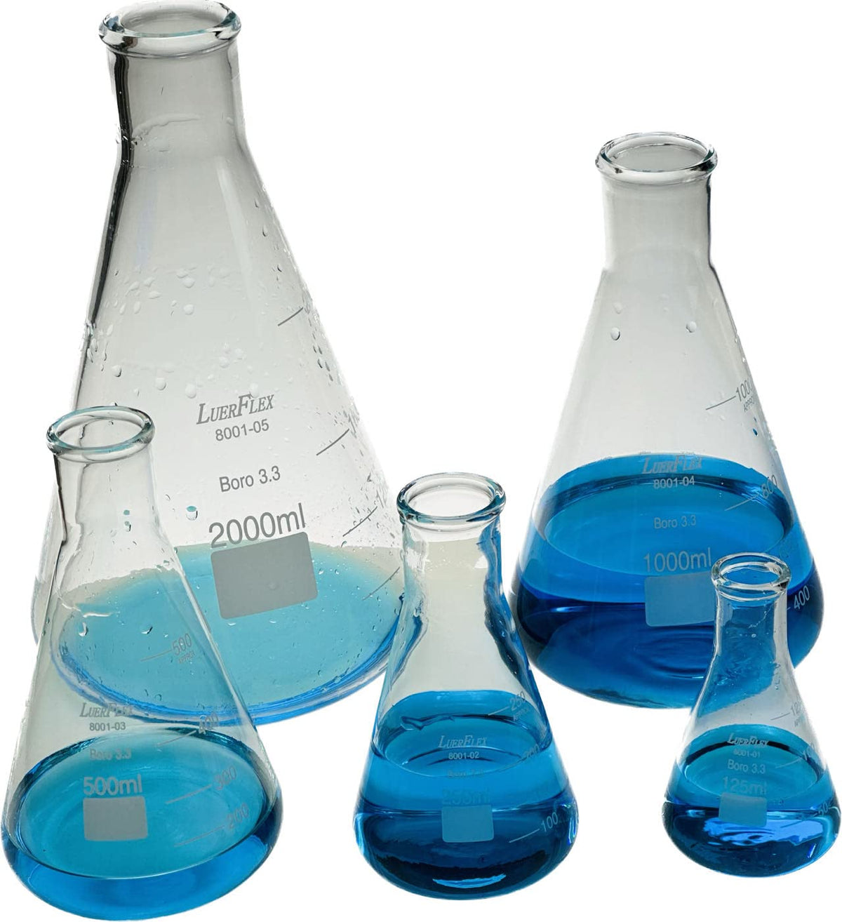 1000ML 32OZ Erlenmeyer Flask Borosilicate Glass Pack of 1