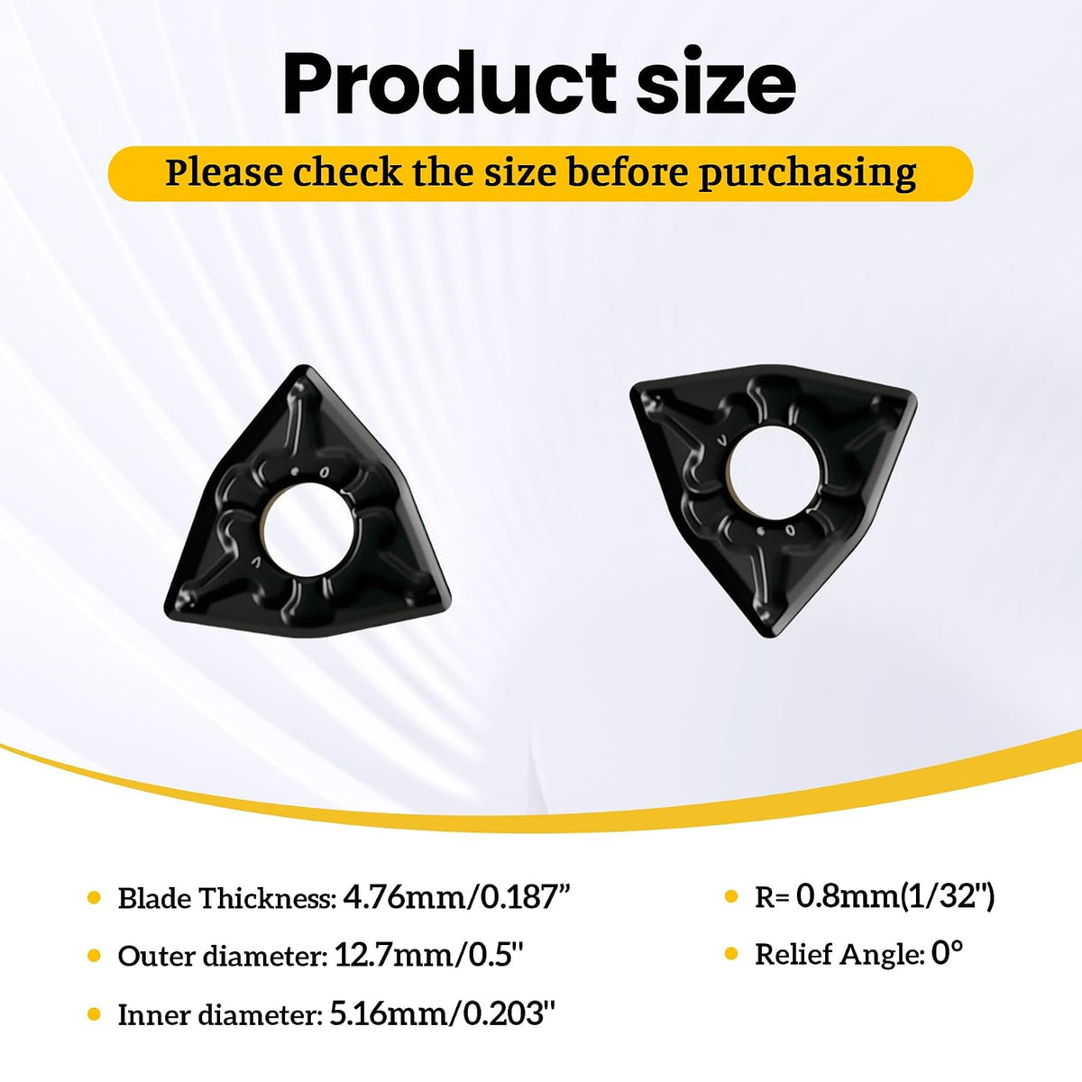 10Pcs Carbide Turning Inserts WNMG432 WNMG080408, 10Pcs
