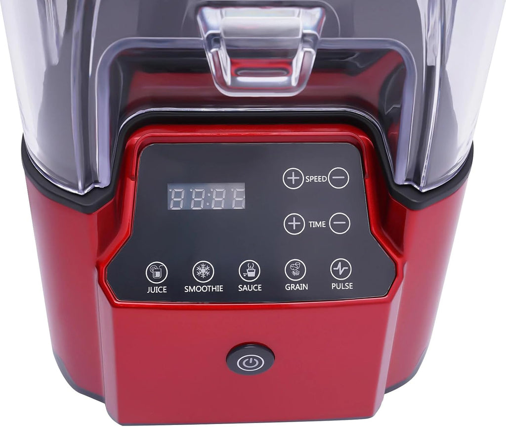 Commercial Professional Blender Shield Quiet Sound Enclosure Timer Heavy Duty Stainless Steel Blade Variable Speed