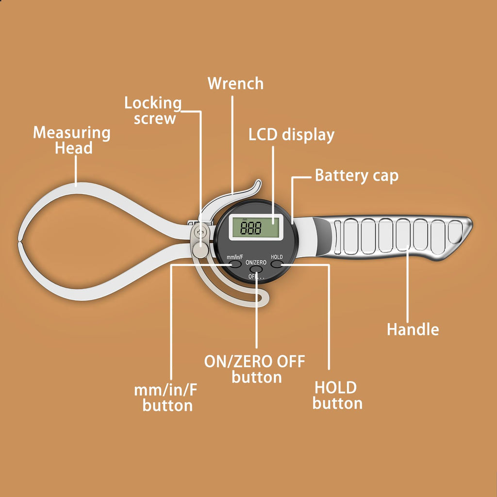 HDLNKAK Digital Outside Caliper Gage, Favor 0-6”