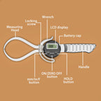 HDLNKAK Digital Outside Caliper Gage, Favor 0-6”