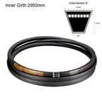 uxcell B-116 V-Belts 116" Inner Length, B-Section Rubber Drive Belt