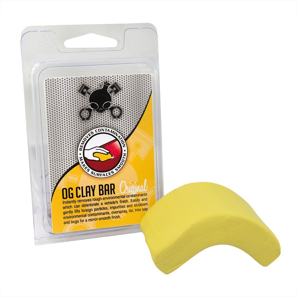 OG Light Duty Clay Bar for Paint Prep & Decon, Yellow, 100 g | Light-duty clay bar lifts light overspray, fallout and