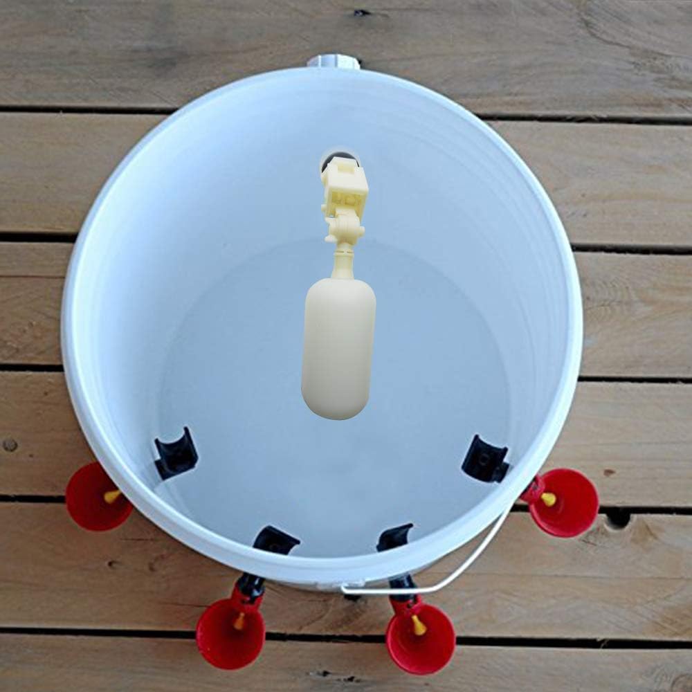 Float Valve 2Pcs Water Float Ball Automatic Water Level Control for Fish Aquarium Cattle Horse Pig Water Bowl Trough