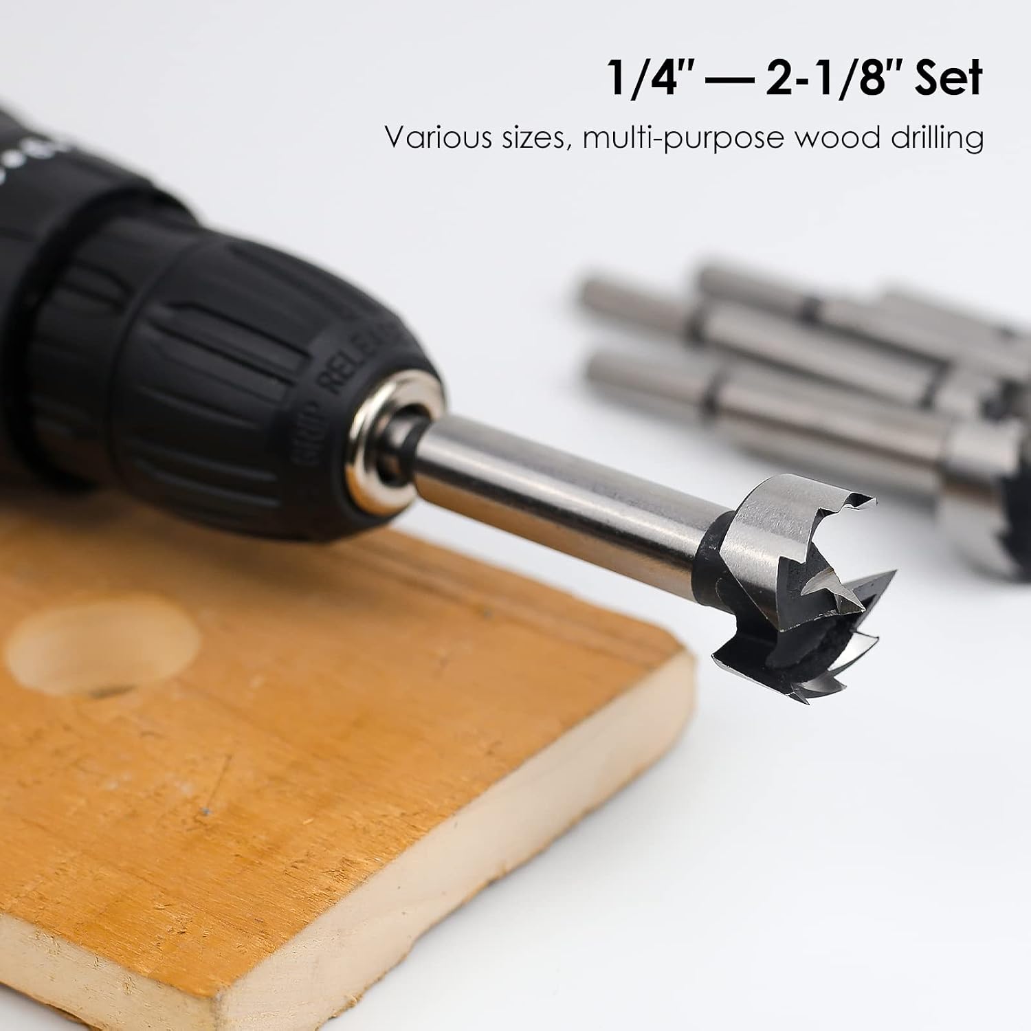 Forstner Bit Set 16Pcs - Forstner Bit Wood Drilling, Forstner Drill Bit with Center Positioning