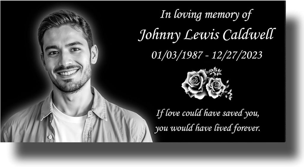 Tombstones for Graves with Photo Name,Headstones for Graves, Grave Markers,Granite Headstones, Memorial Plaques for