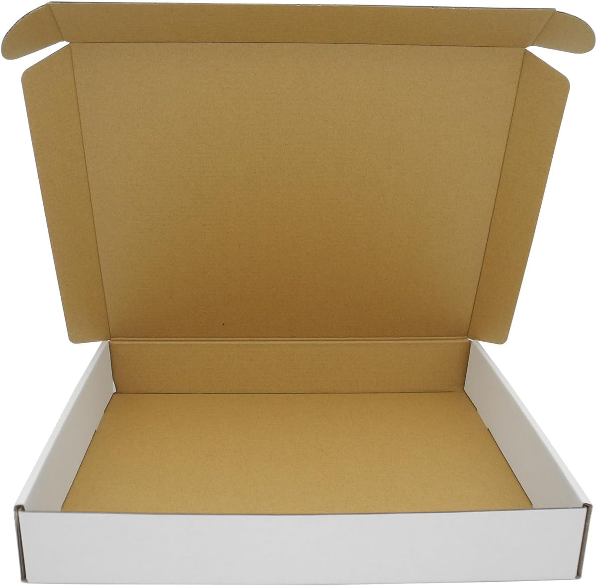 13x11x2 Shipping Box, 50 Pack Corrugated Cardboard Boxes Mailers for Business Packaging Mailing White Lightweight